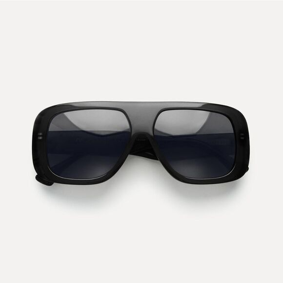 Sunglasses ZARA 50TH ANNIVERSARY Shield SUNGLASSES BLACK Nwt - Picture 11 of 12